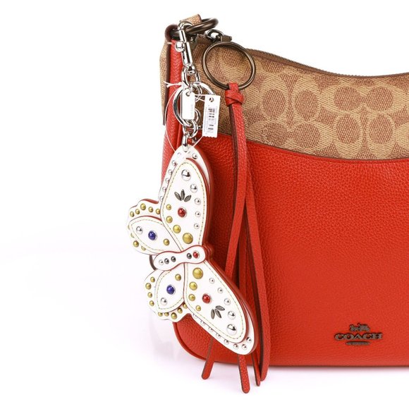 Coach Red and White Key & Bag Charm - Picture 2 of 5